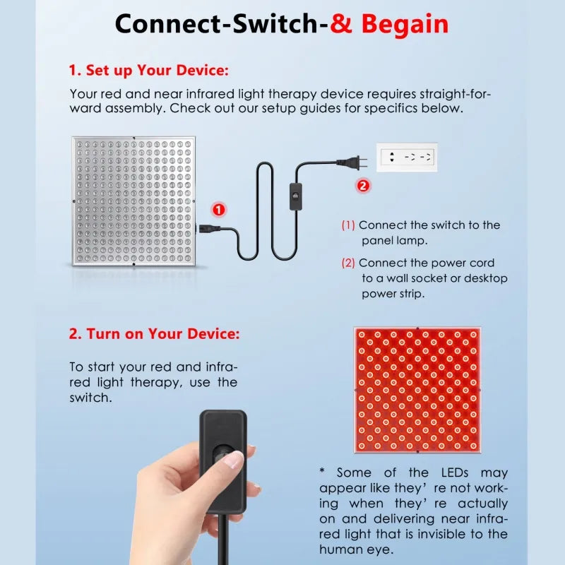 Luminé Red Light Therapy Panel – Advanced LED Skin Rejuvenation Lamp